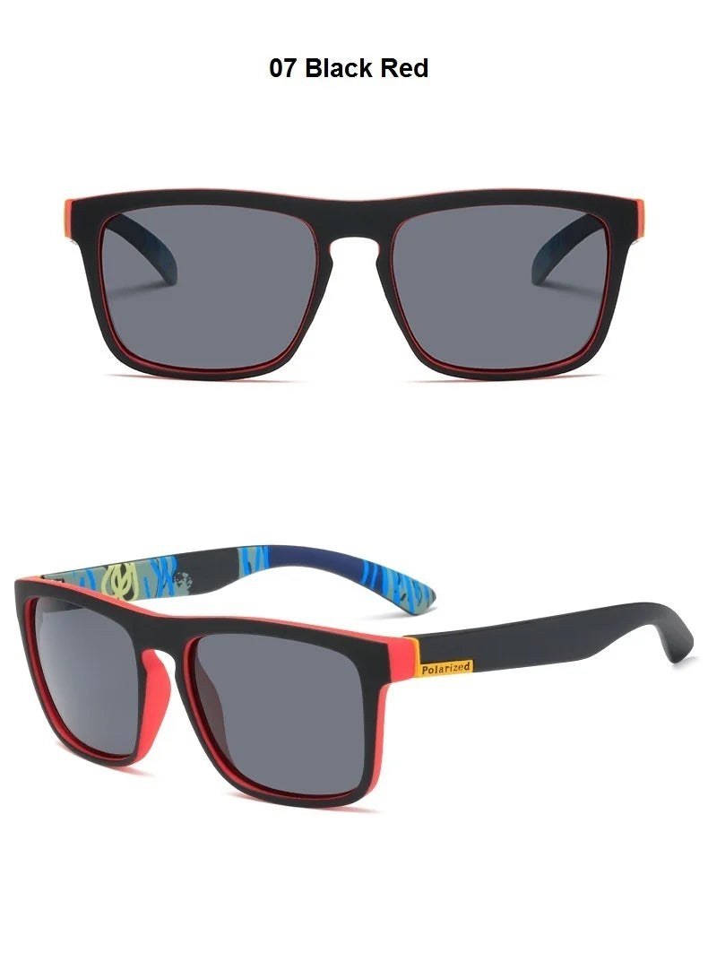 Fashion Square Polarized Sunglasses for Men- Vintage Designer UV400 Shades