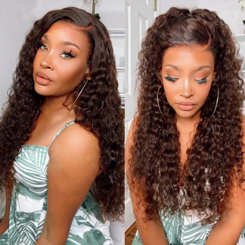 Deep Curly Lace Front Wig- 13x4 / 13x6 HD Lace Human Hair Wig for Women
