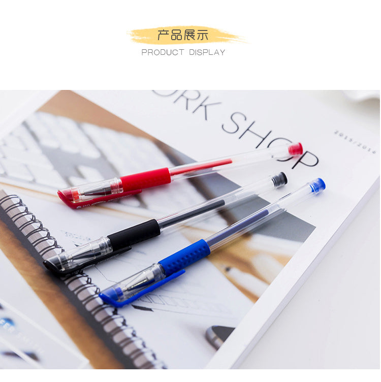 Glen Pens Set - Black Blue Red Refill Bullet Tip 0.5mm Smooth Writing Pens