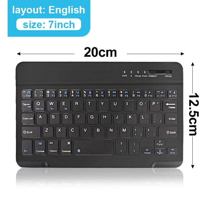 Wireless Bluetooth Keyboard & Mouse Combo- Rechargeable Set for MacBook, iPad, PC & Tablet