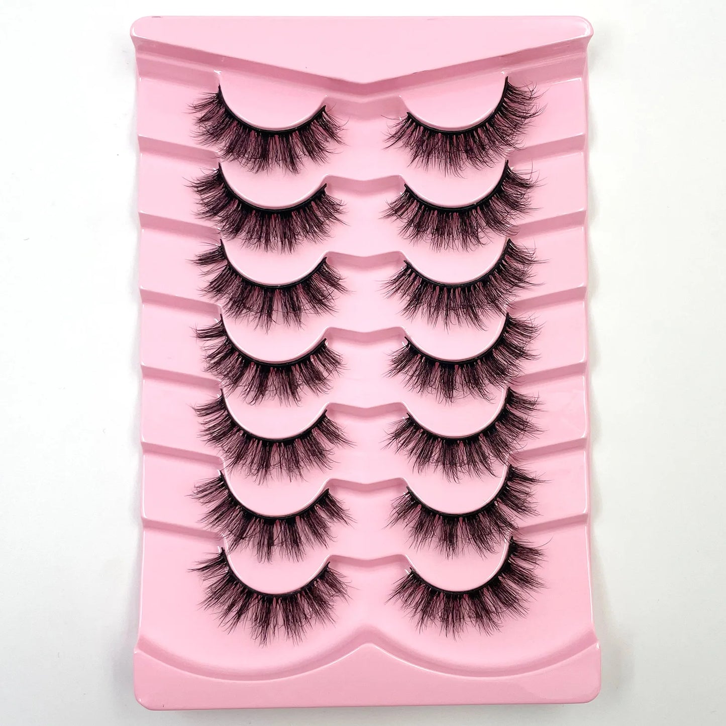 7 Pairs 3D Mink Full False Eyelashes Thick Dramatic Faux Lashes Wholesale Full Set