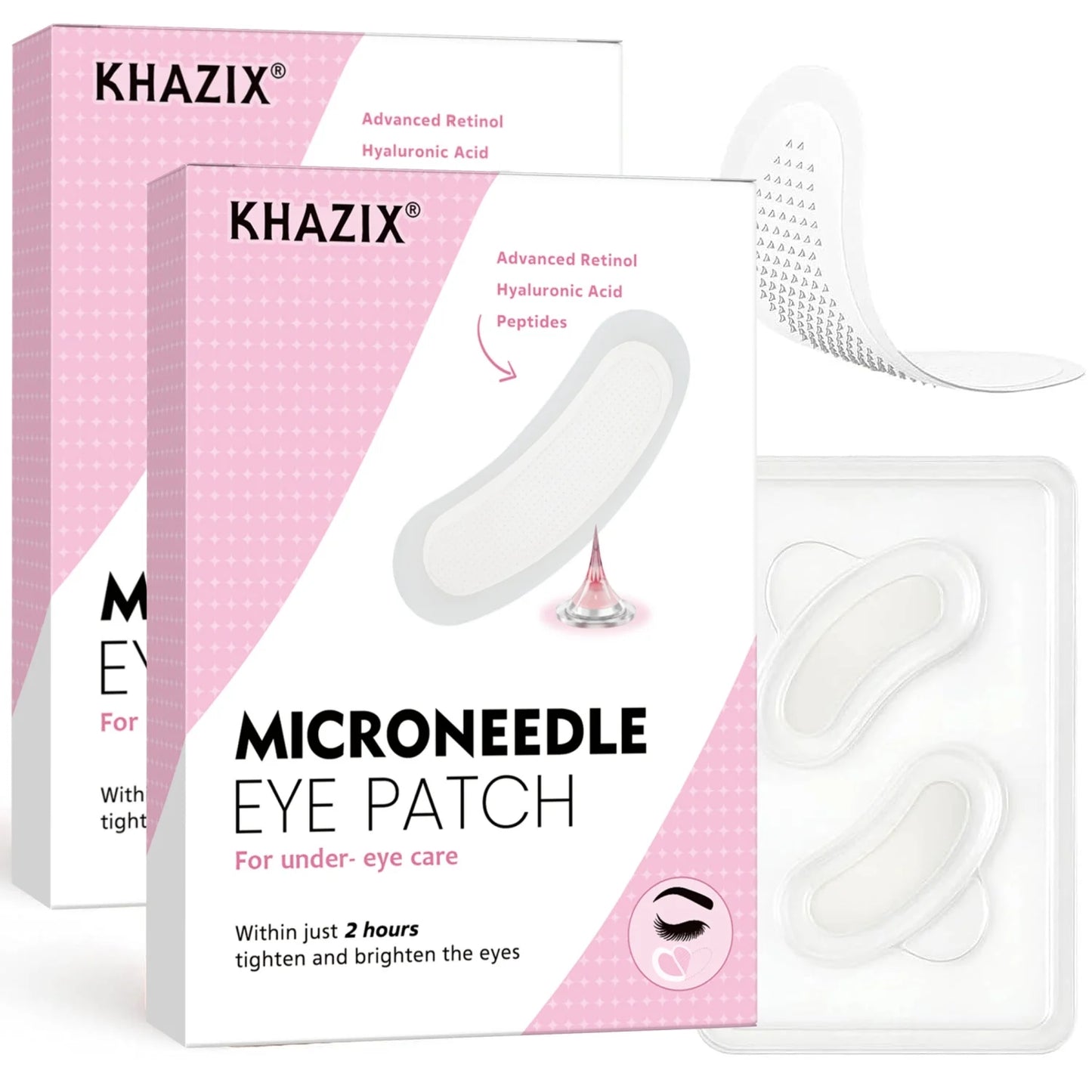 Retinol Microneedle Eye Patches with Hyaluronic Acid - Aging Under Eye Treatment