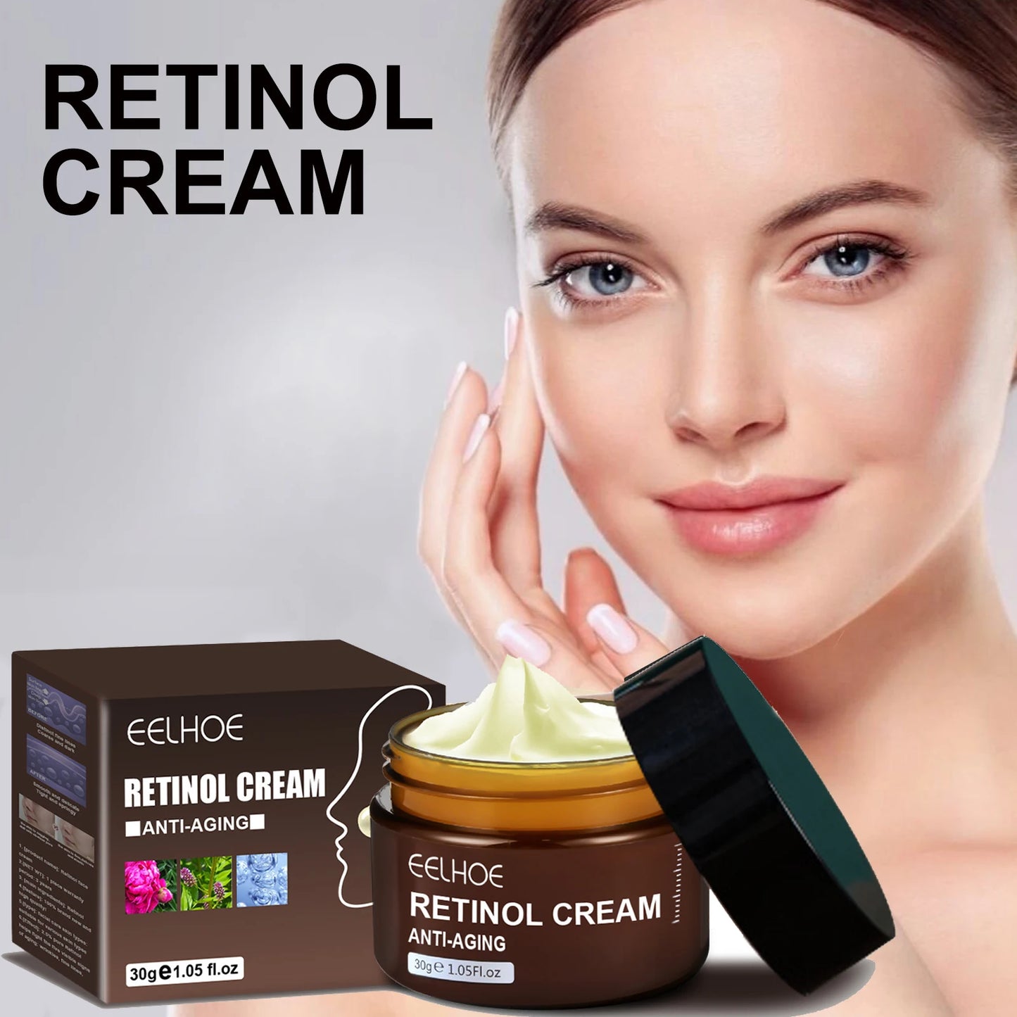 Retinol Wrinkle Remover Face Cream-Anti-Aging Lifting Moisturizing.