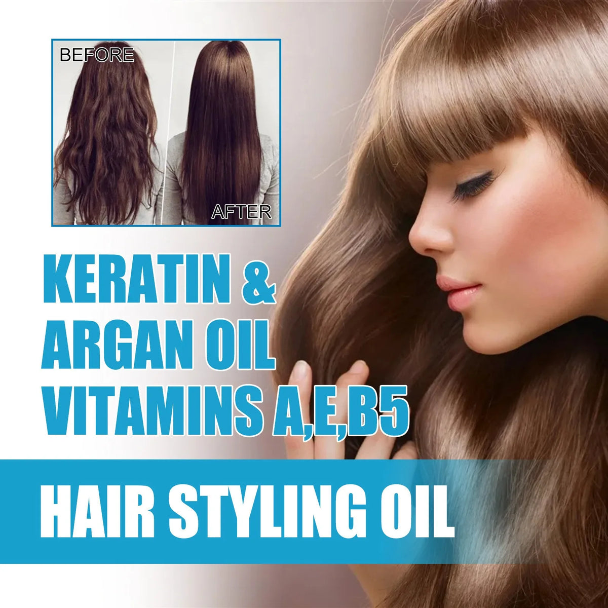 Magic Hair Vitamin Capsule Keratin Oil Deep Moisture & Frizz Control Hair Treatment