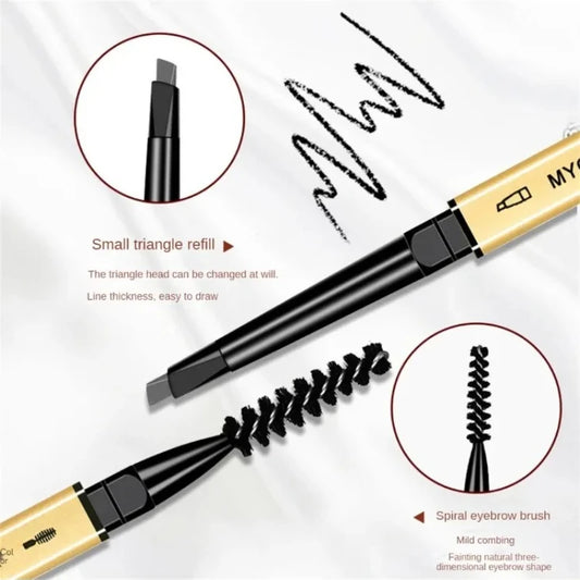 Waterproof Eyebrow Tattoo Pencil with Brush - Dark Coffee