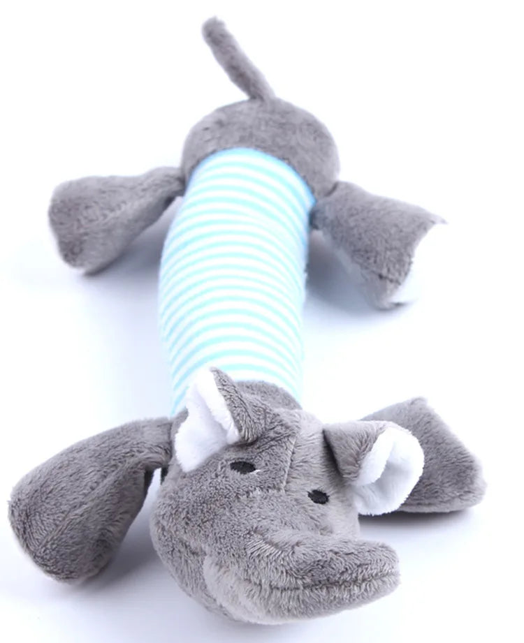Funny Simulated Animal Plush Squeaky Dog Toy – Stuffingless Chew Toy for Dogs