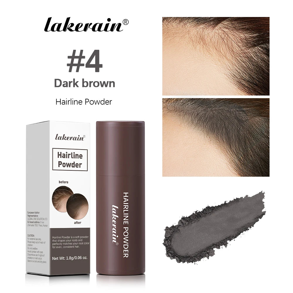 Lake rain Hairline Powder Natural Hair & Eyebrow Gap Filer Instant Fuller Look