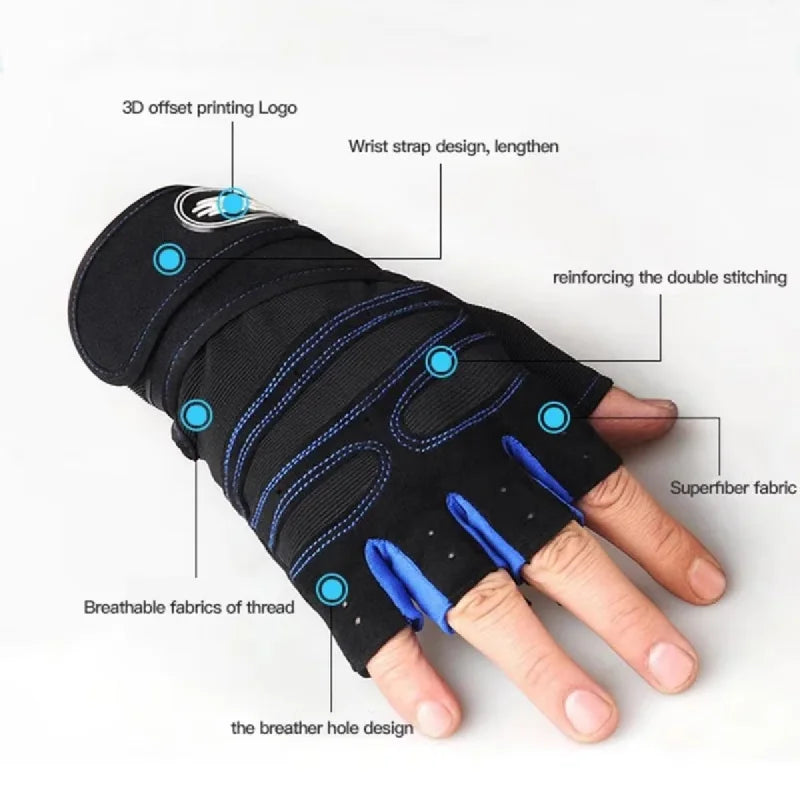 Gym Gloves for Men & Women Weightlifting Wristband Gloves for Fitness & Cycling
