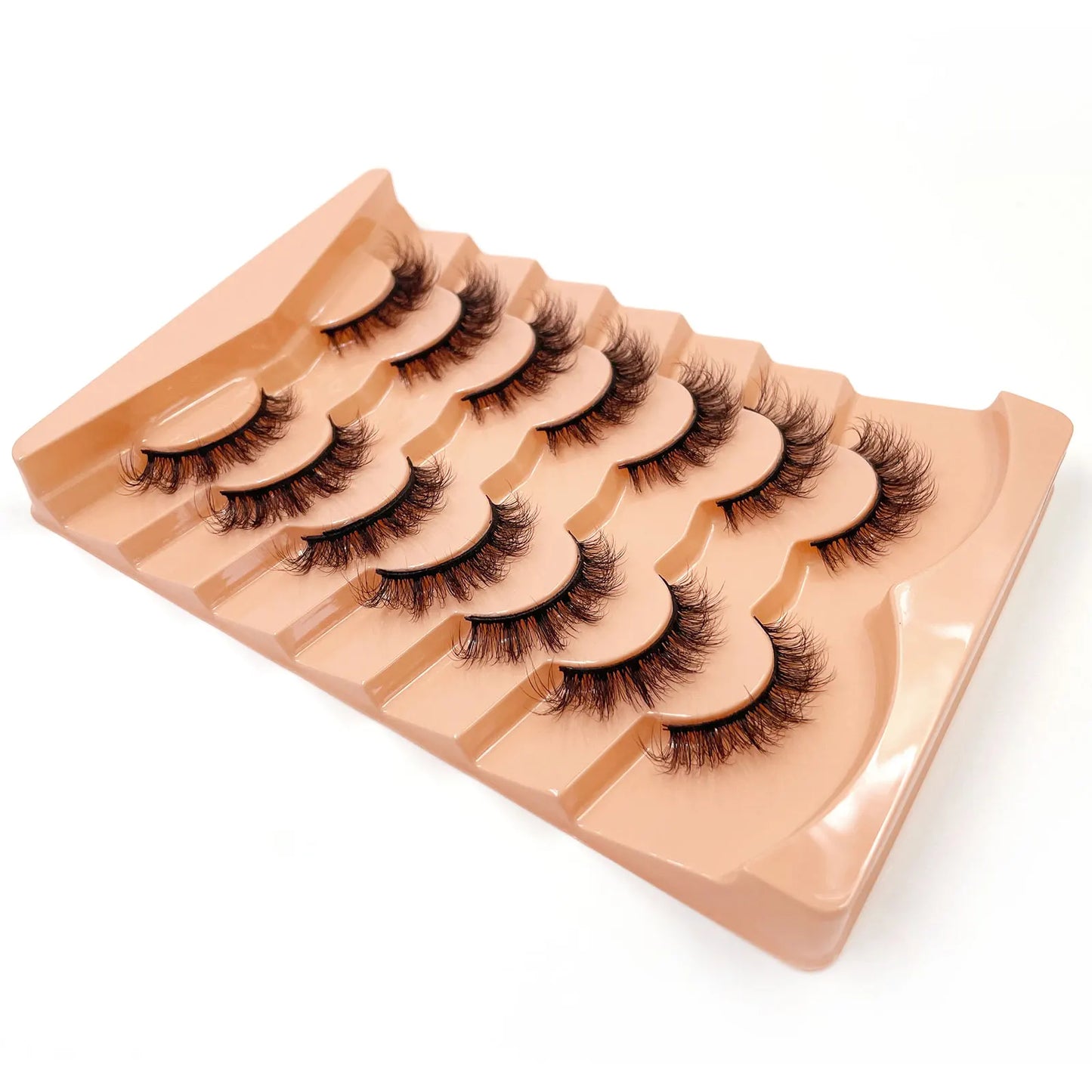 7 Pairs 3D Mink Full False Eyelashes Thick Dramatic Faux Lashes Wholesale Full Set