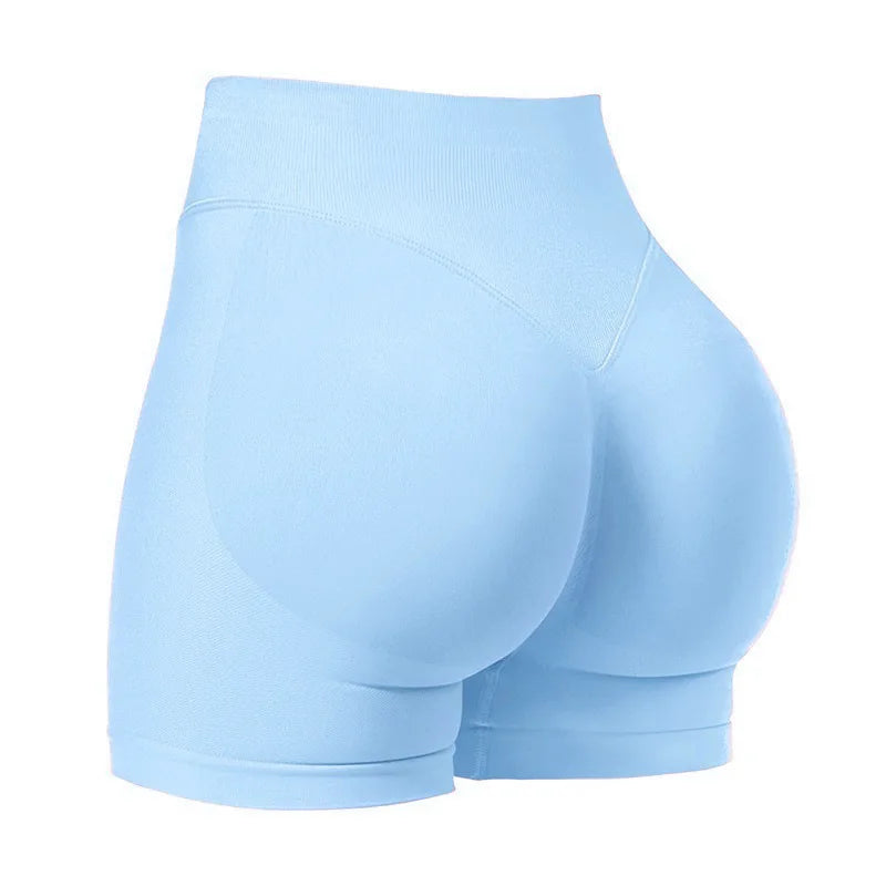 Women's High Waisted Seamless Fitness Shorts