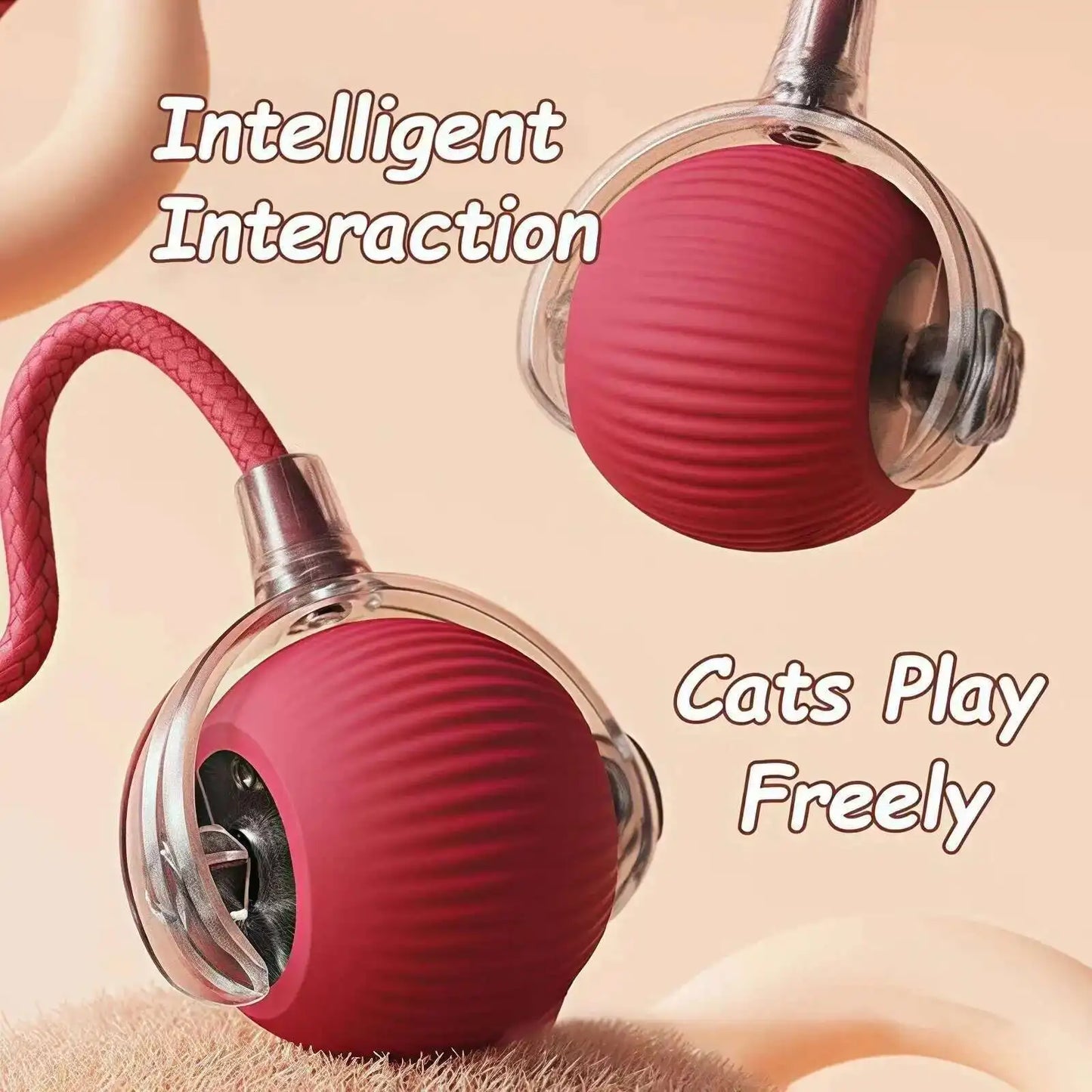 Smart Dog Interactive Ball Toy- Automatic Rolling Electric Ball for Dogs & Cats