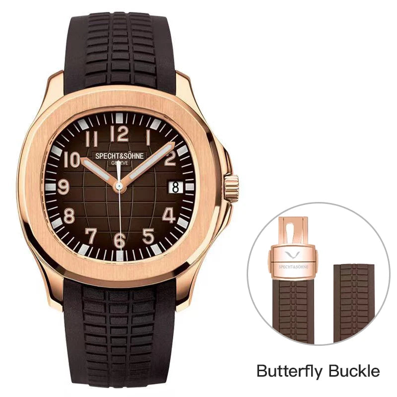 Specht & Shone Automatic Mechanical Sport Watch - Sapphire Crytal, Luminous 50M Waterproof
