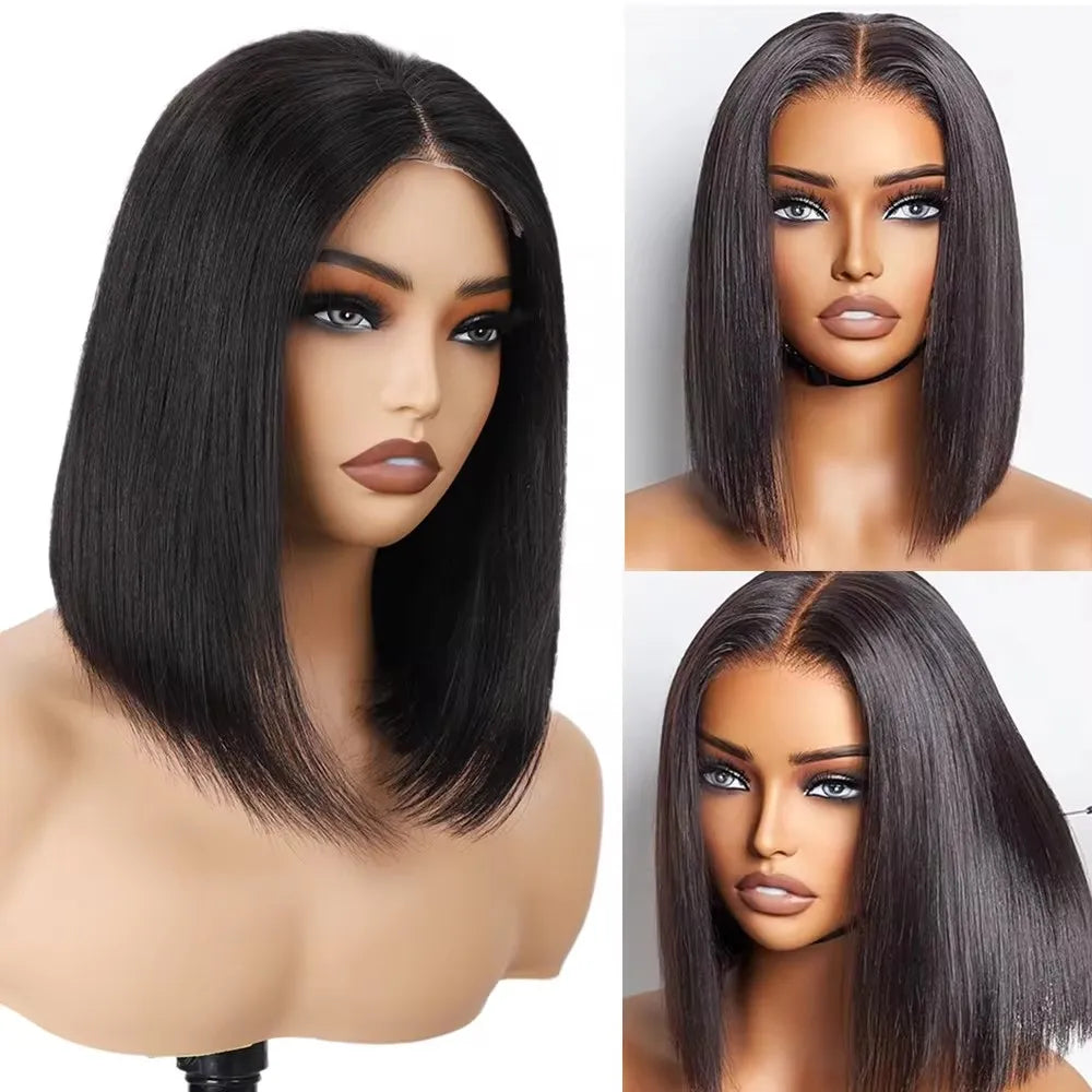 Premium Glueless Bob Wig - Wear and Go Human Hair