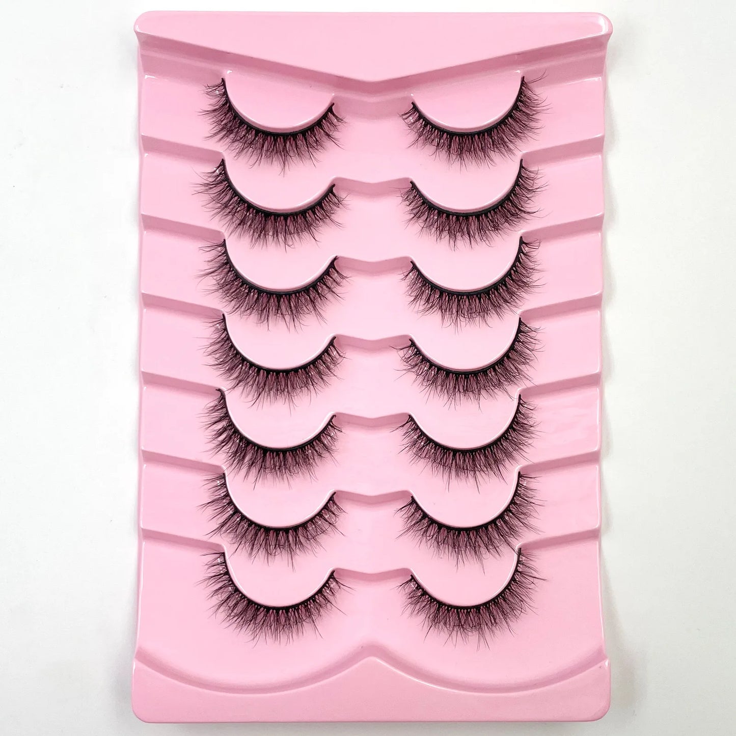 7 Pairs 3D Mink Full False Eyelashes Thick Dramatic Faux Lashes Wholesale Full Set