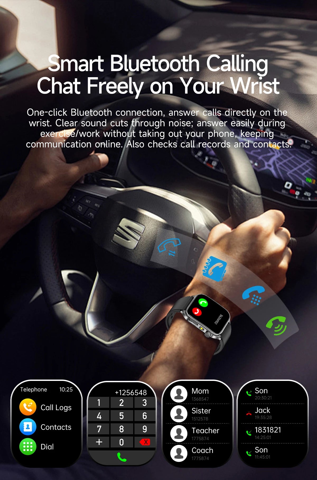 2025 Nursing Grade Laser Therapy Smartwatch- ECG PPG Blood Pressure Uric Acid Monitor