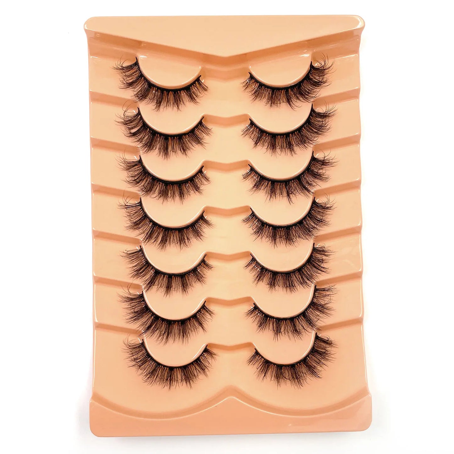7 Pairs 3D Mink Full False Eyelashes Thick Dramatic Faux Lashes Wholesale Full Set