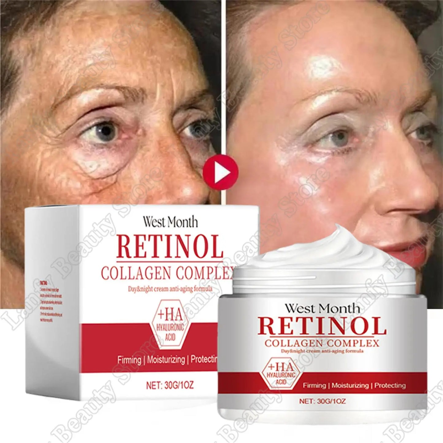 Instant Wrinkle Remover Face Cream Collagen Lifting Firming Fade Fine Lines Anti-Aging Whitening Moisturizing Korean Cosmetics
