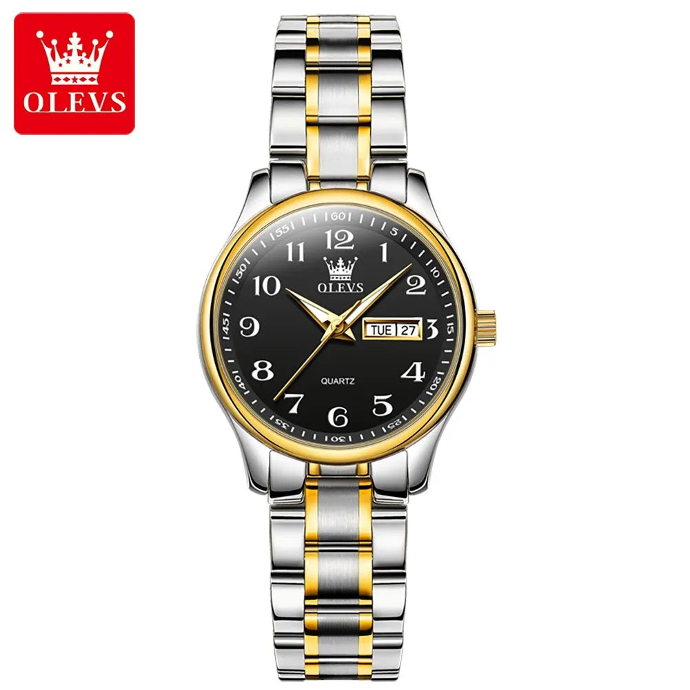 OLEVS Women's Luxury Watch- Elegant Stainless-Steel Timepieces