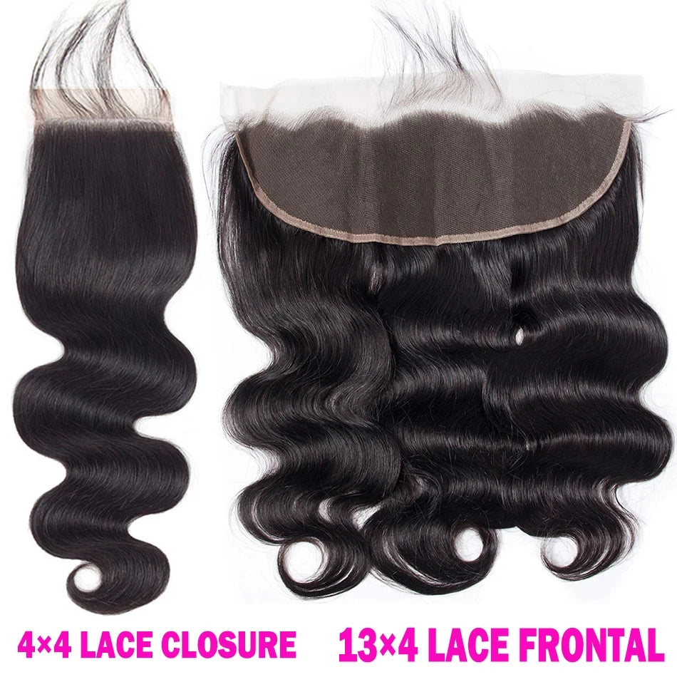 4x4 & 13x4 Transparent Lace Front Wig 100% Remy Human Hair Straight Body Wave Deep Wave Water Wave Kinky Curly