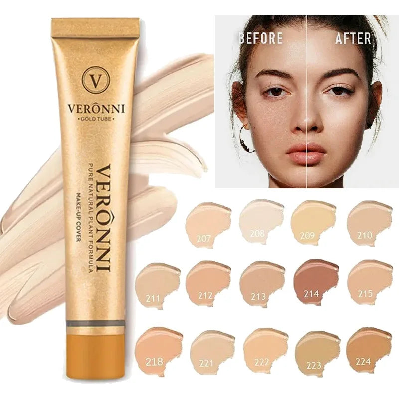 14 - Color Concealer Palette - Full Coverage Liquid Foundation
