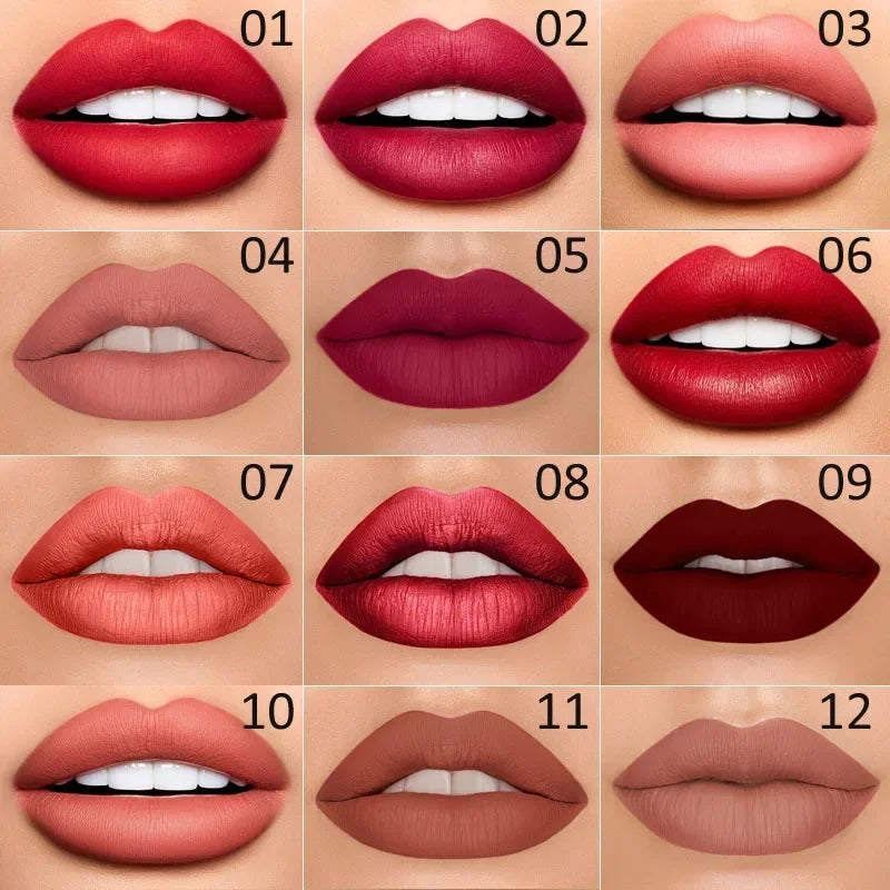 DNM 2-in-1 Matte Lipstick & Lip Liner Pencil - Long-Lasting Waterproof