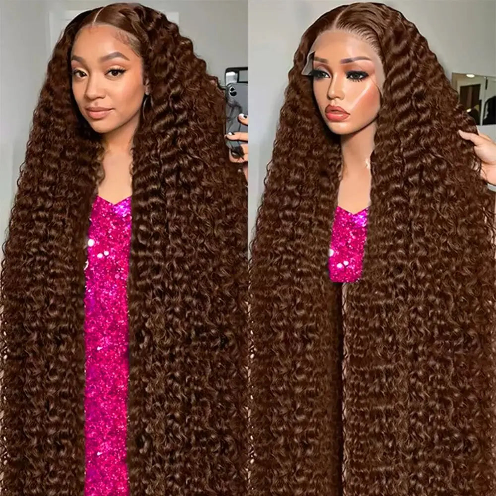 Deep Curly Lace Front Wig- 13x4 / 13x6 HD Lace Human Hair Wig for Women