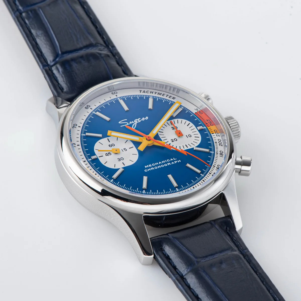SUGESS Watch of Men Chronograph Mechanical Wristwatches Tianjin ST19 Swanneck Movement Pilot Men's Watch Sapphire Crystal Gift V2