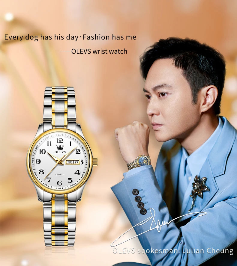 OLEVS Women's Luxury Watch- Elegant Stainless-Steel Timepieces