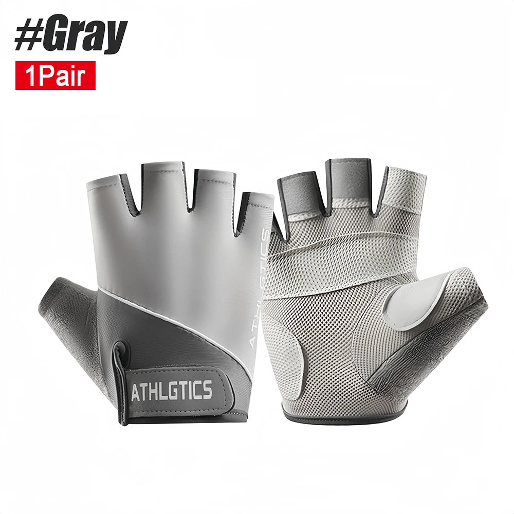 Breathable Cycling & Gym Gloves Fingerless Workout Gloves for Men & Women