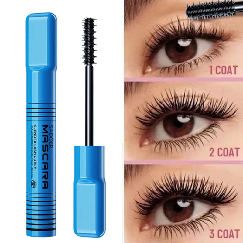 Waterproof Lengthening Mascara - Silk Fiber Formula for Volume & Length