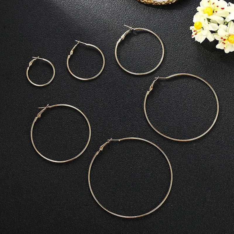 Gold hoop Earrings Set for Women (12pcs)