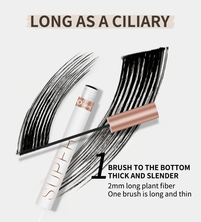 O' Cheal 3D Silk Fiber Mascara Volumizing & Lengthening Black Lash