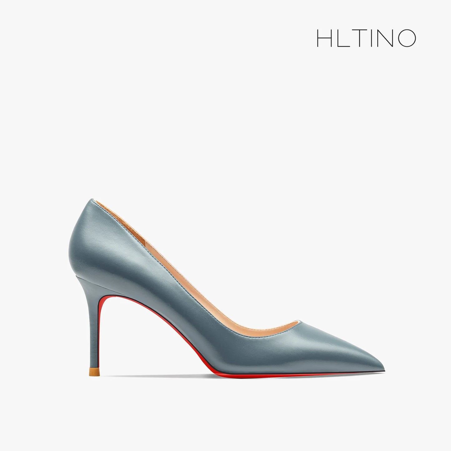 Heels for Ladies New Luxury Designer White Matte 12 cm High Heels Red Bottoms Pointed Toe Pumps Elegant Women Party Prom Shoes