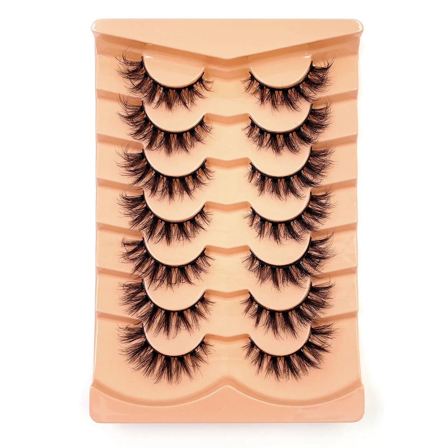 7 Pairs 3D Mink Full False Eyelashes Thick Dramatic Faux Lashes Wholesale Full Set