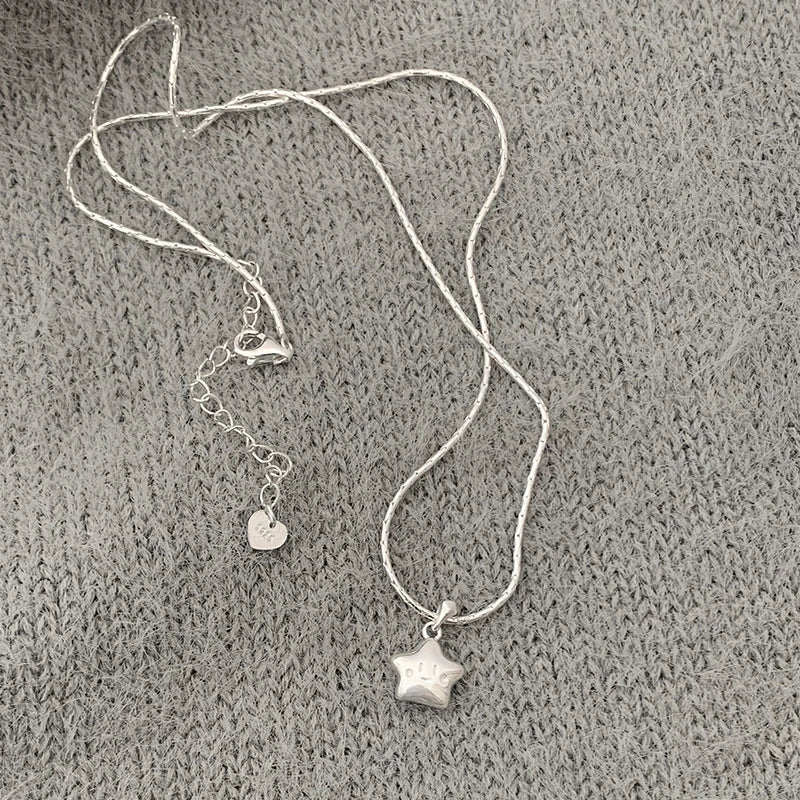 925 Sterling Silver Necklace Heart Pendant Love Adjustable Choker Elegant for Women Girl Jewelry Gift Dropshipping Wholesale