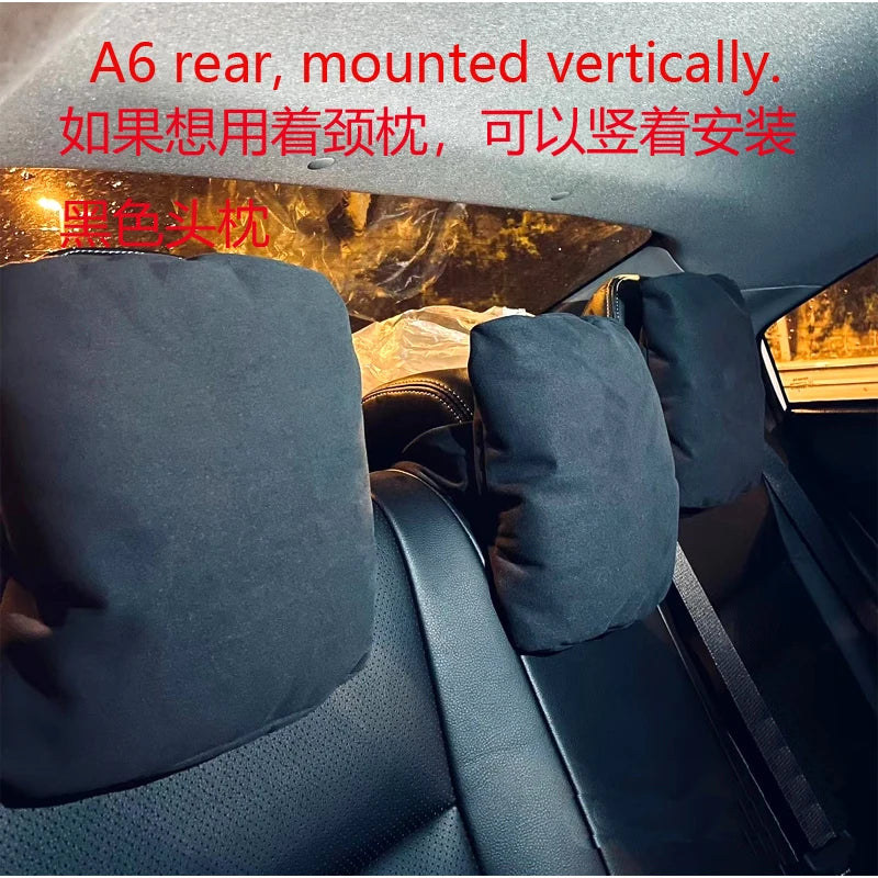 Car Seat Neck Support Pillow- Soft Headrest Cushion for Driver & Passenger
