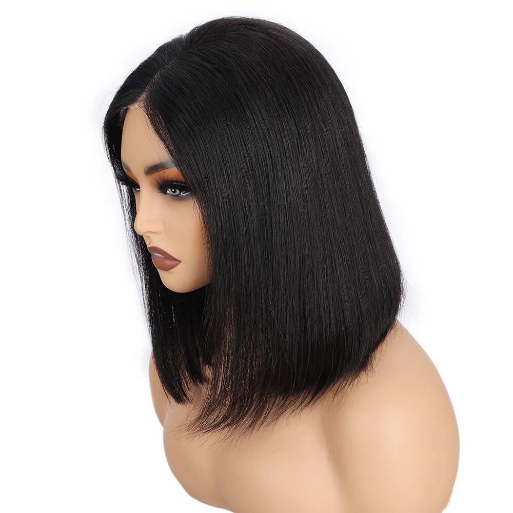 Premium Glueless Bob Wig - Wear and Go Human Hair