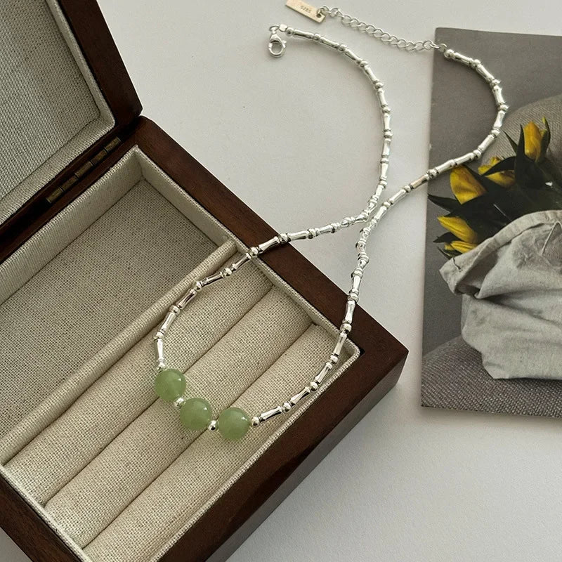 925 Sterling Silver Necklace Heart Pendant Love Adjustable Choker Elegant for Women Girl Jewelry Gift Dropshipping Wholesale