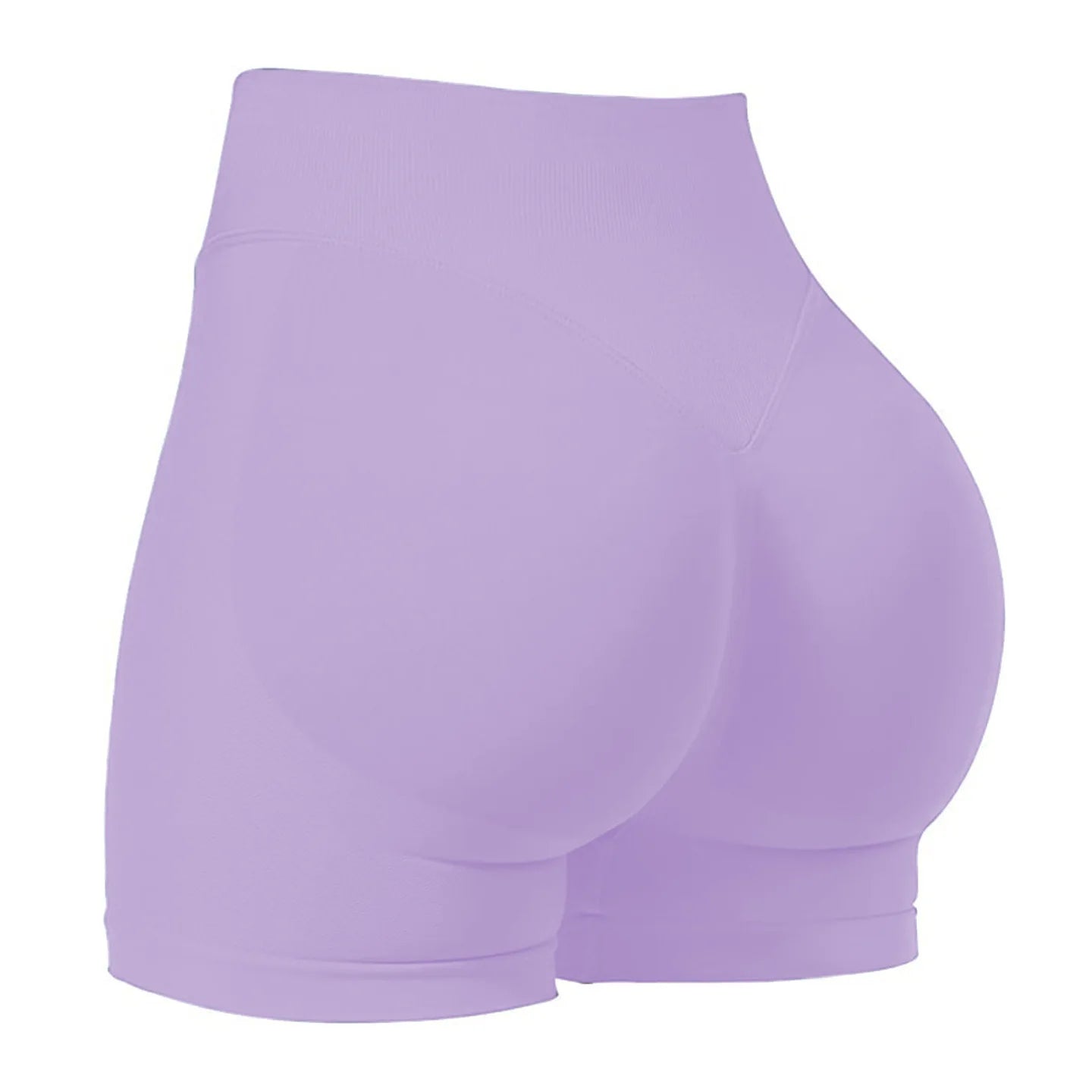 Women's High Waisted Seamless Fitness Shorts