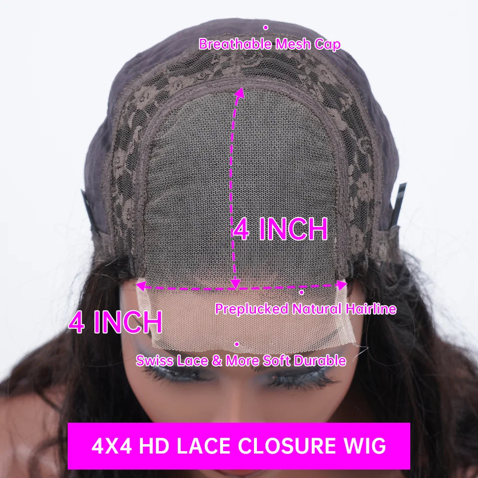 Deep Curly Lace Front Wig- 13x4 / 13x6 HD Lace Human Hair Wig for Women