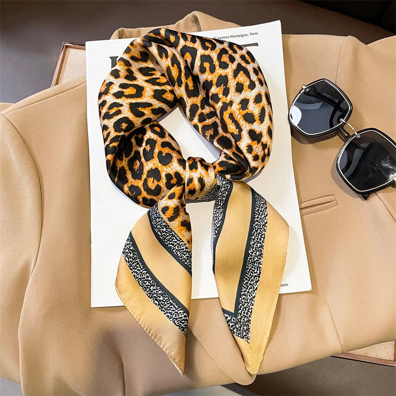Luxury Silk Feeling Neckerchief for Women Designer Style Neck Wrap & Hair Accessory
