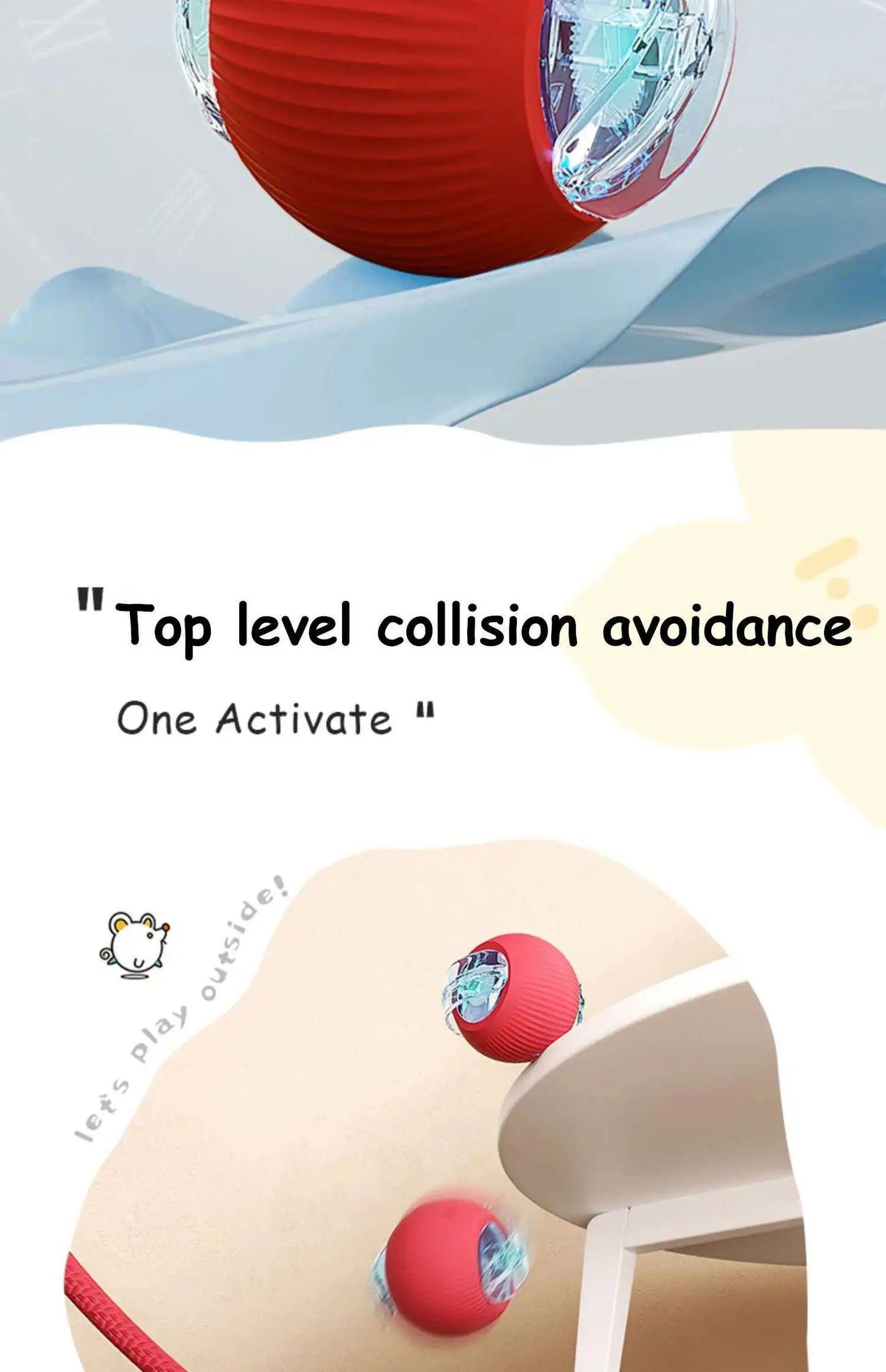 Smart Dog Interactive Ball Toy- Automatic Rolling Electric Ball for Dogs & Cats