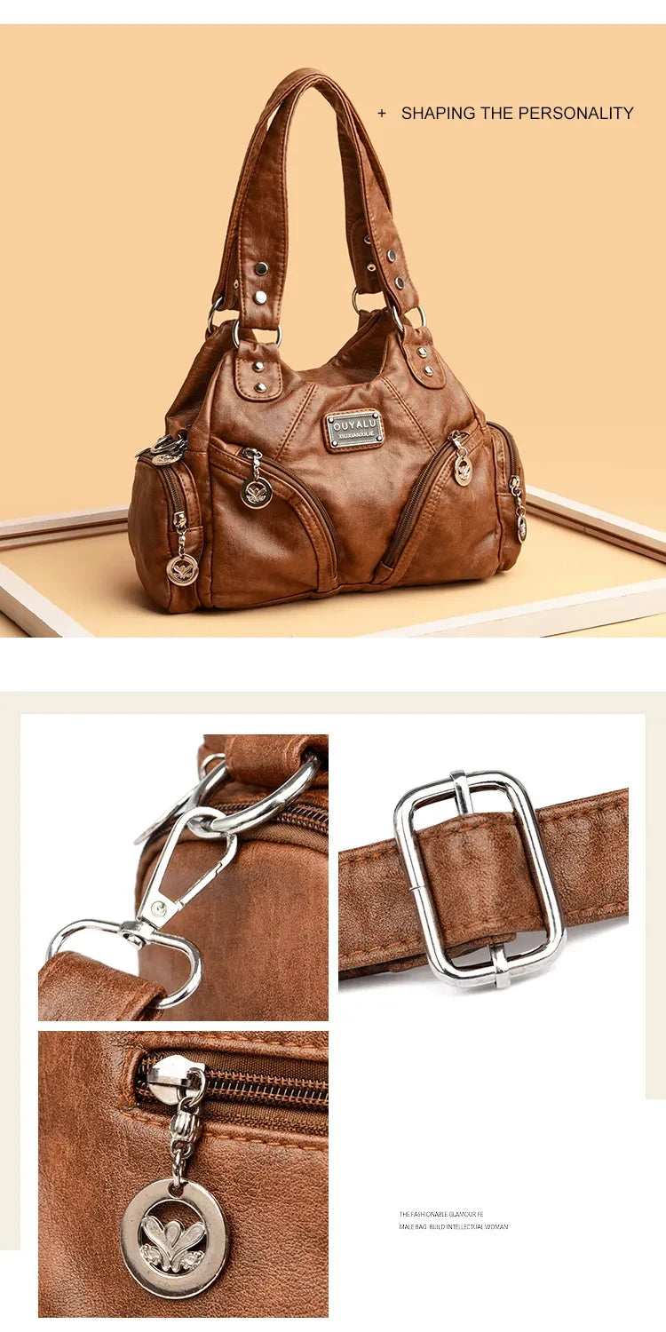 Luxury Soft Pu Leather Crossbody Bag Mini Shoulder & Tote Bag for Women Designer Handbags
