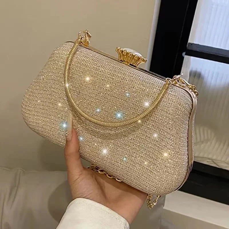 Luxury High Design Women Evening Bag Brand Party Banquet Glitter Bag For Ladies Wedding