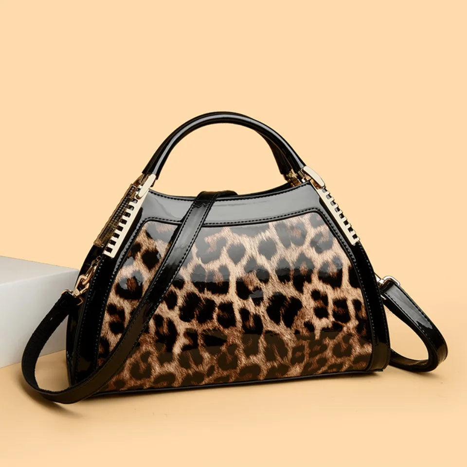 Luxury Alligator Patent Leather Crossbody Hobo Bag