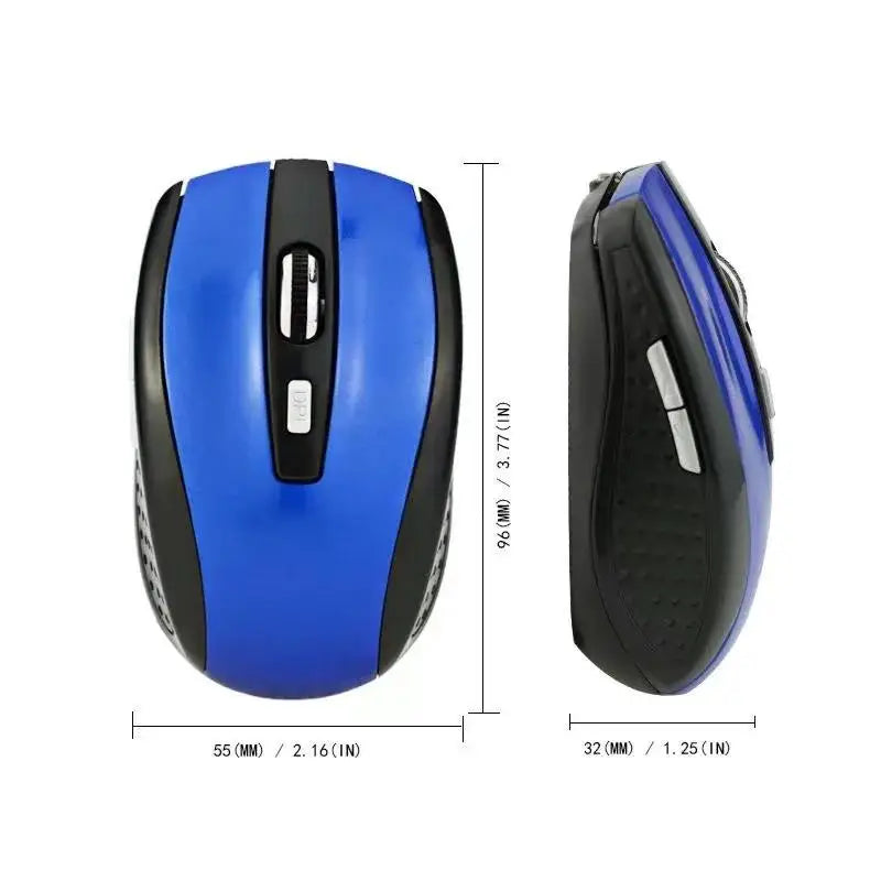 2.4G Wireless Mouse - Silent Portable Rechargeable Ergonomic Computer Mouse
