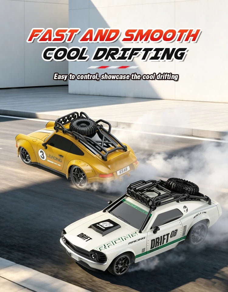 2026 RC Car 1/18 Scale Retro Remote Control Car with Light