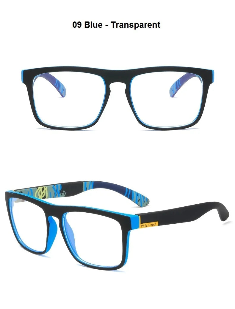 Fashion Square Polarized Sunglasses for Men- Vintage Designer UV400 Shades
