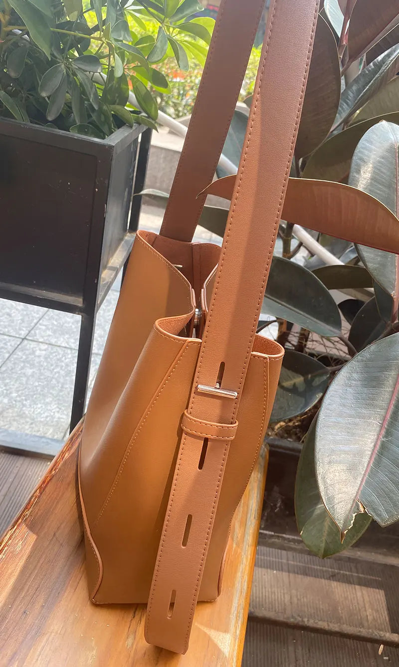2025 Genuine Leather Buket Bag - Designer Crossbody Shoulder Bag for Women