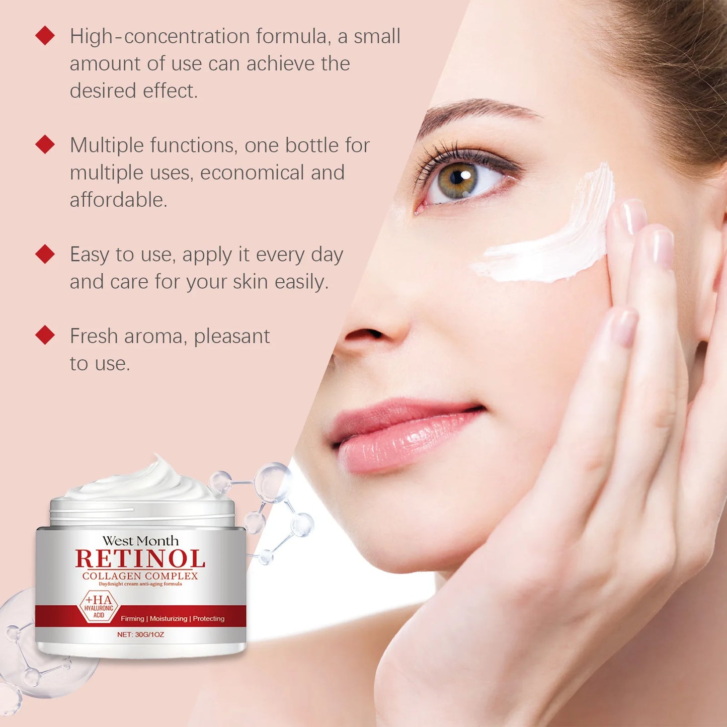 Instant Wrinkle Remover Face Cream Collagen Lifting Firming Fade Fine Lines Anti-Aging Whitening Moisturizing Korean Cosmetics